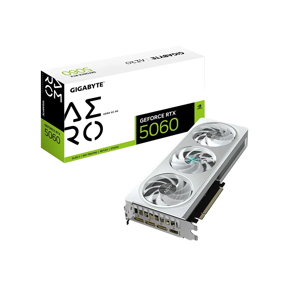 Gigabyte GeForce RTX 5060 AERO OC, 8GB GDDR7 Видео карта