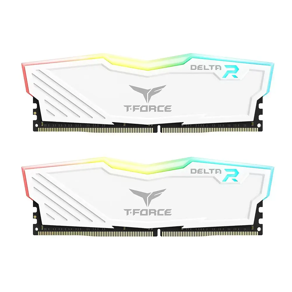 Team Group T-FORCE DELTA RGB White 16GB (2x8), DDR4, 3200 MHz, CL16, Intel XMP Рам памет