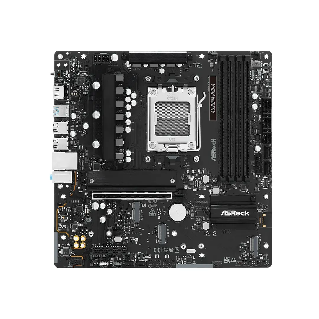 ASRock A620AM Pro-A, AM5, DDR5 Дънна платка