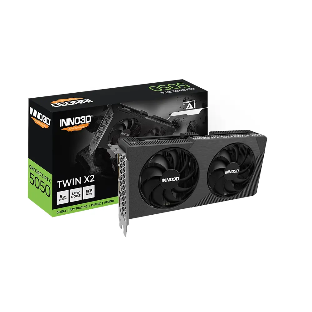 Inno3D GeForce RTX 5050 TWIN X2, 8GB GDDR6 Видео карта