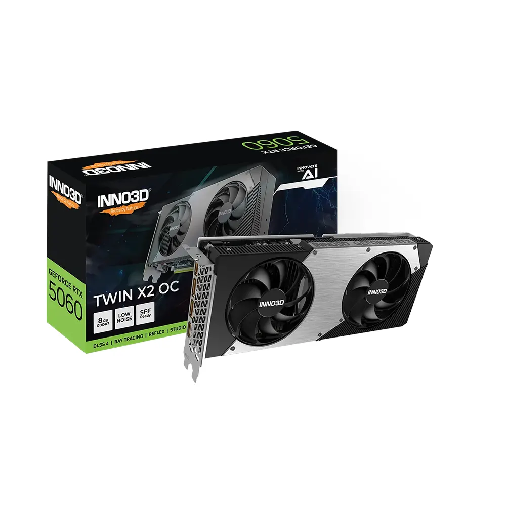 Inno3D GeForce RTX 5060 TWIN X2 OC, 8GB GDDR7 Видео карта