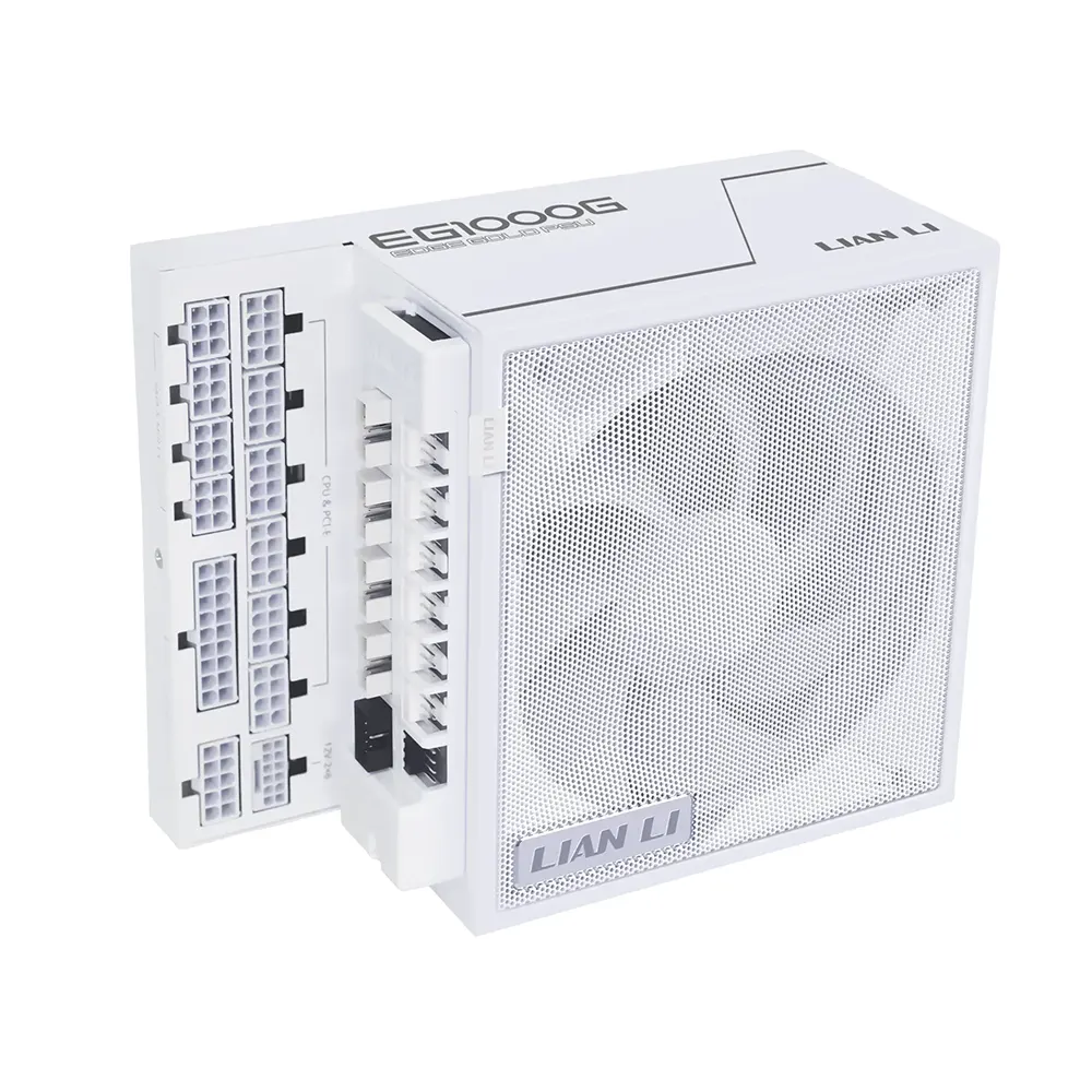 Lian Li EDGE Gold 1000W White, 80 Plus Gold, Модулно, PCIe Gen 5.1, ATX 3.1 Захранване за компютър