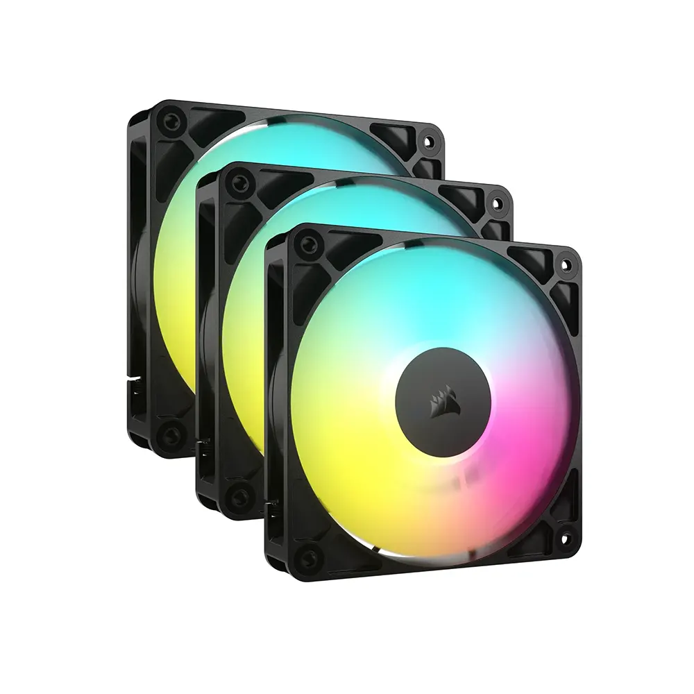 Corsair RS120-R 120mm ARGB Black Reverse Комплект вентилатори (3 броя)