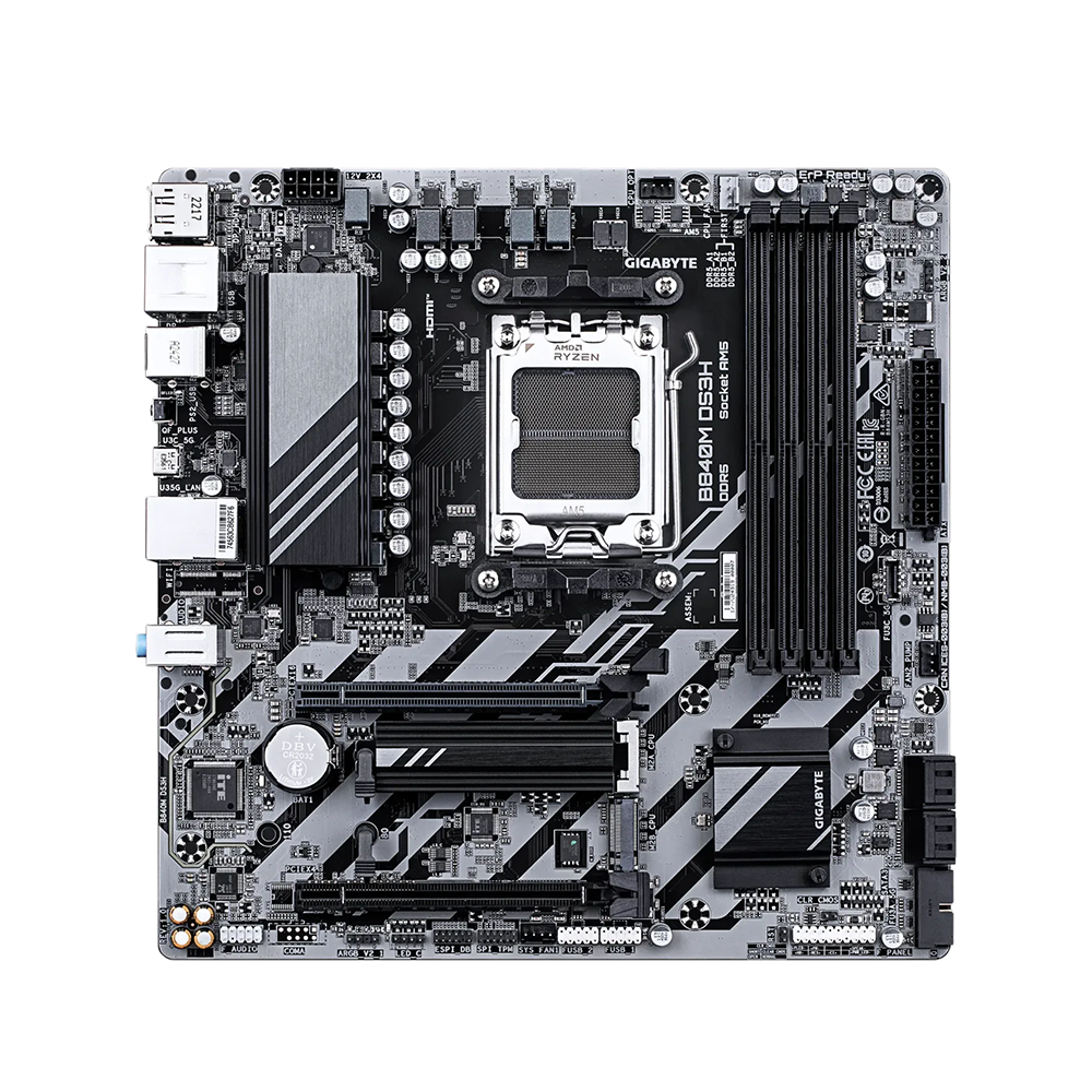 Gigabyte B840M DS3H, AM5, DDR5 Дънна платка
