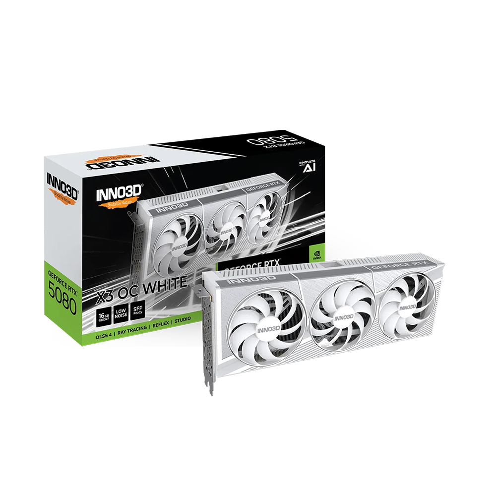 Inno3D GeForce RTX 5080 X3 OC White, 16GB GDDR7 Видео карта