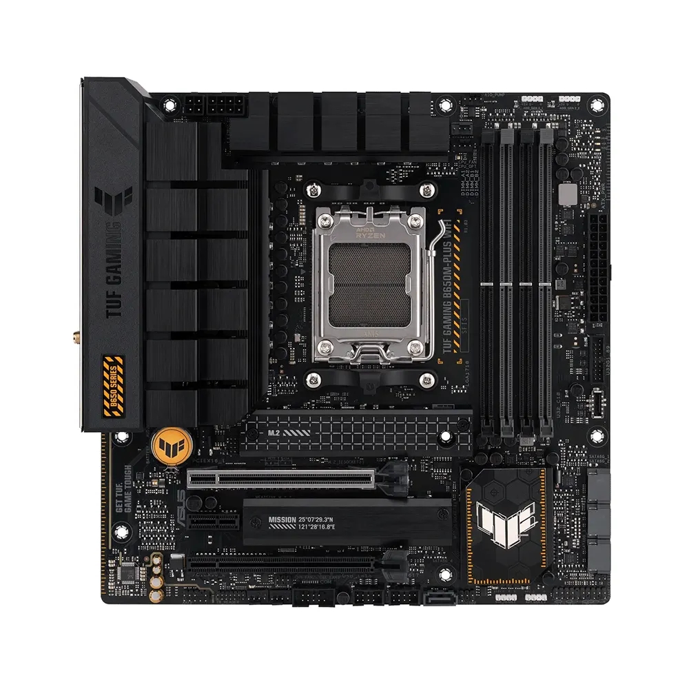 ASUS TUF GAMING B650M-PLUS WIFI, AM5, DDR5, Wi-Fi 6 Дънна платка