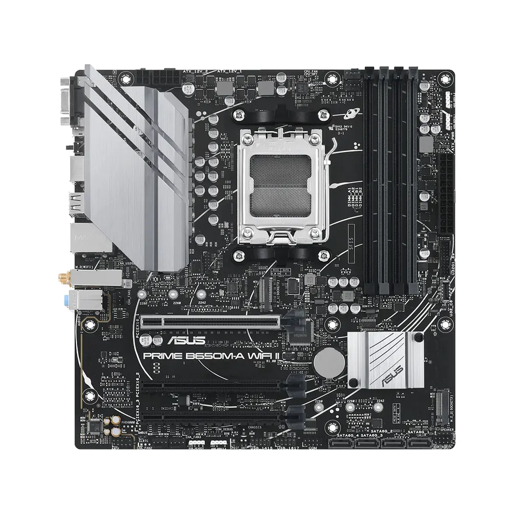 ASUS PRIME B650M-A WIFI II, AM5, DDR5, Wi-Fi 6 Дънна платка