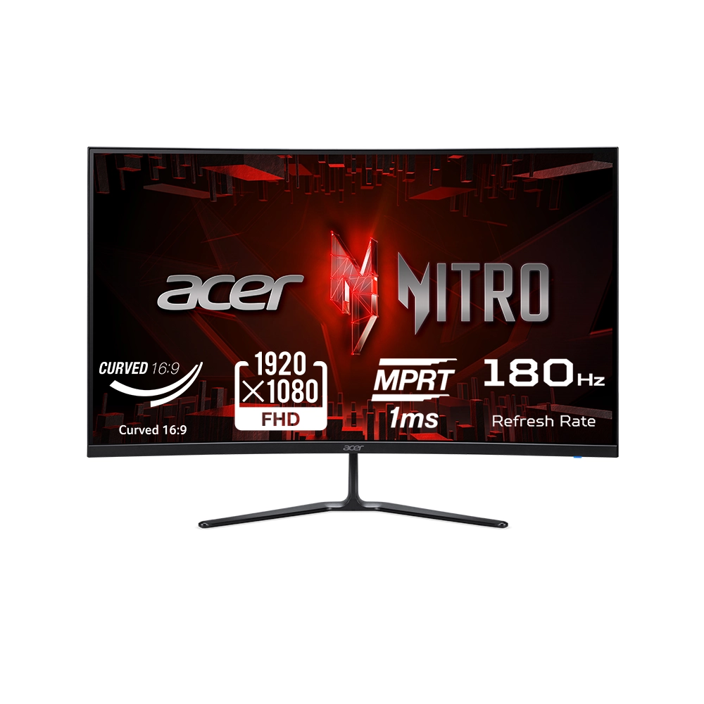 Acer Nitro ED320QRS3biipx 31.5" VA, 180Hz, 1ms, WQHD (2560 x 1440), AMD FreeSync, HDR10, Curved 1500R Извит геймърски монитор