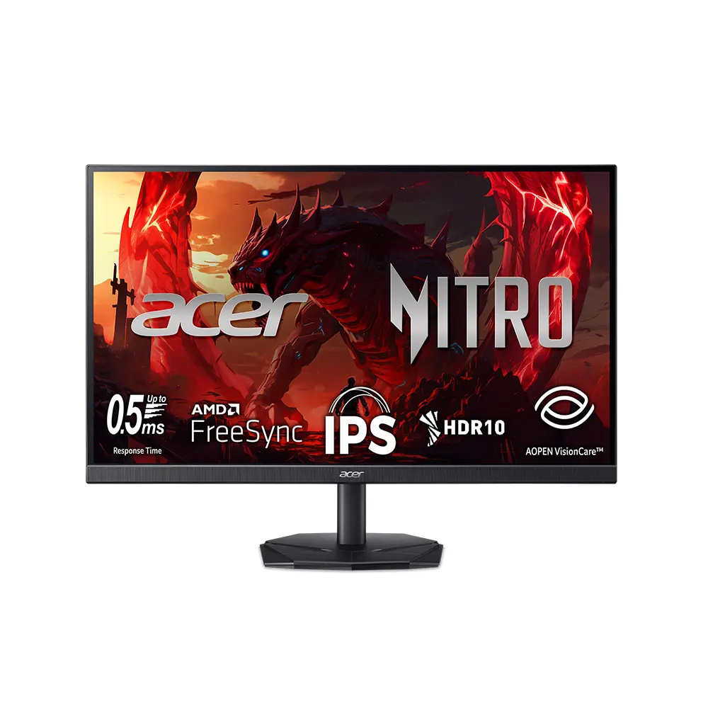 Acer Nitro KG272KL1bmiipx 27'' IPS, 144Hz, 0.5ms, 4K UHD (3840 x 2160), HDR10, AMD FreeSync Геймърски монитор