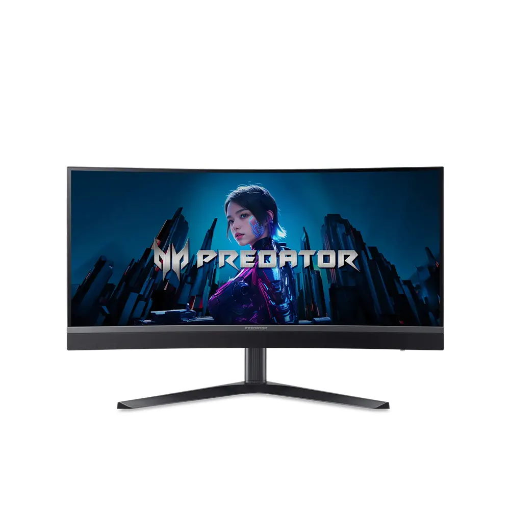 Acer Predator X34V3BMIIPHUZX 34 VA, 180 Hz, 1 ms, 219, WQHD (3440 x 1440), FreeSync Premium, 1500R Curved Извит геймърски монитор