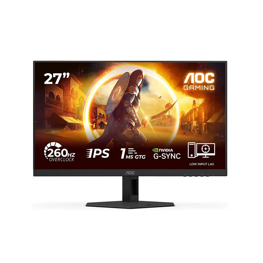 AOC 27G4ZRE 27" IPS, 260Hz, 0.3ms, Full HD (1920 x 1080), Adaptive Sync, HDR10 Геймърски монитор