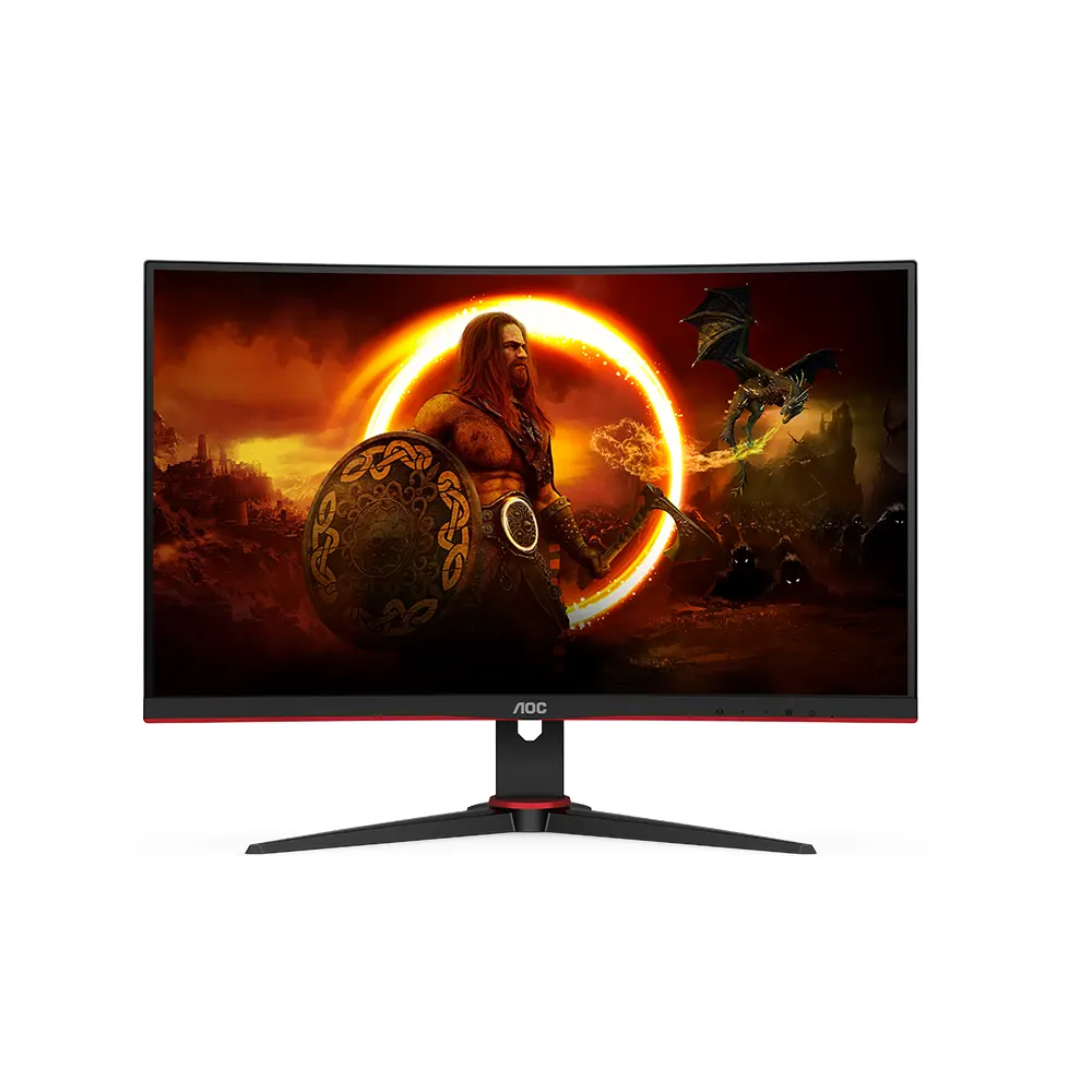 AOC C24G2AEBK 23.6 VA, 165Hz, 1ms, FullHD (1920 x 1080), FreeSync Premium, 1500R Curved Извит геймърски монитор