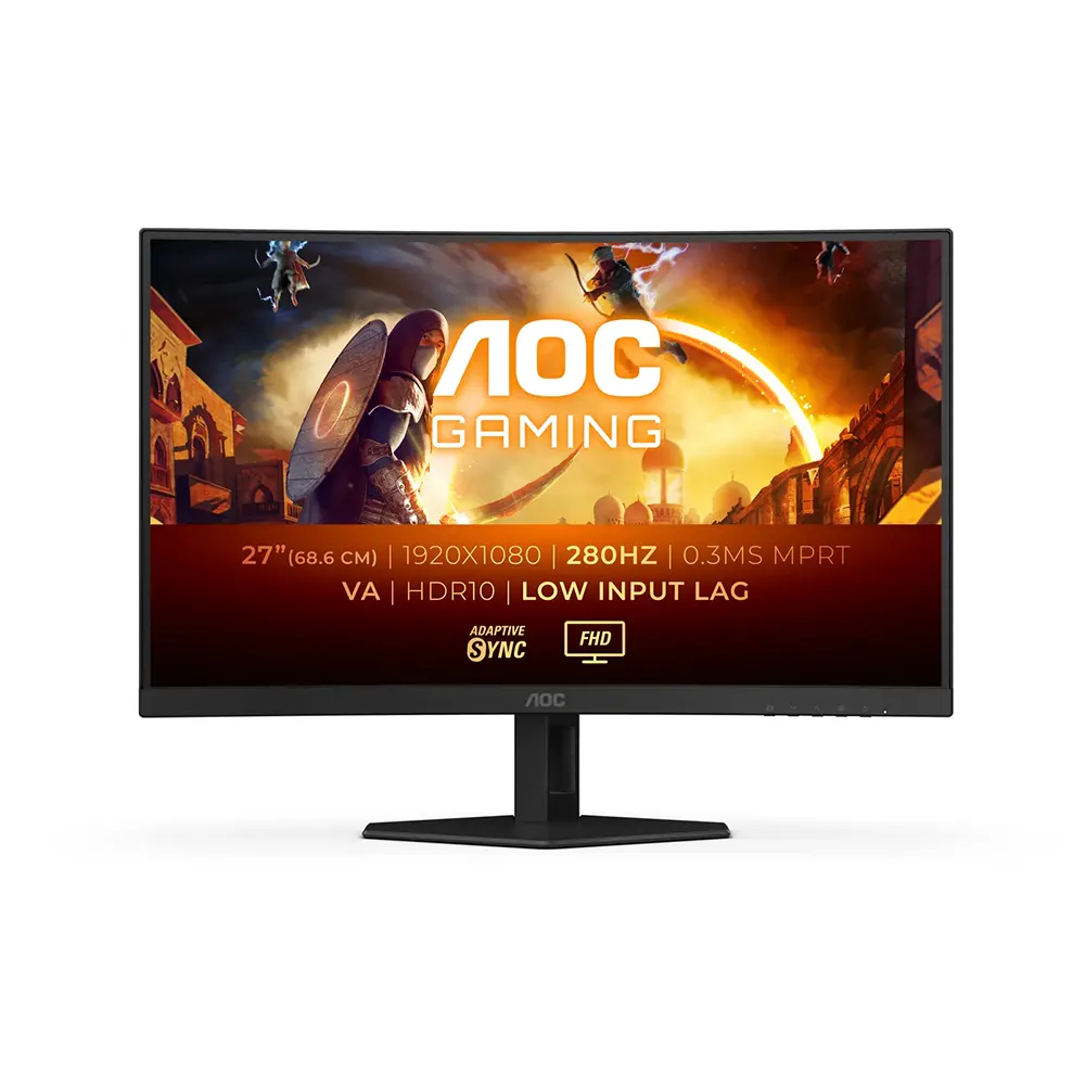 AOC C27G4ZXE 27 VA, 280Hz, 1ms, FHD (1920 x 1080), Adaptive Sync 1500R Curved Извит геймърски монитор