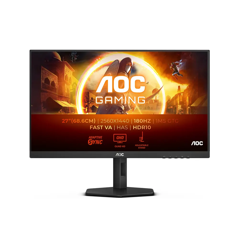 AOC Q27G4XN 27 VA, 180Hz, 0.5ms, QHD (2560 x 1440), Adaptive Sync Геймърски монитор