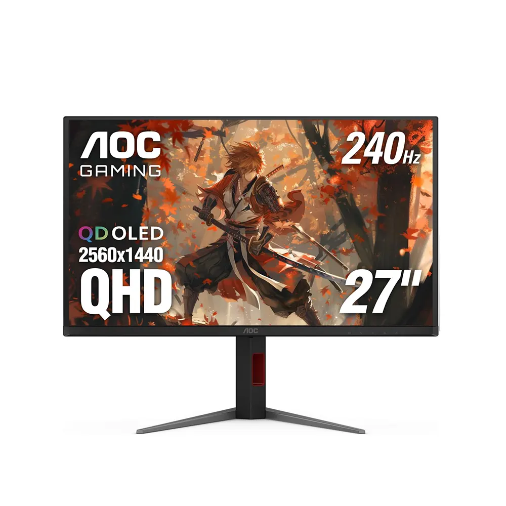 AOC Q27G4ZD 27" QD-OLED, 240Hz, 0.03ms, WQHD (2560 x 1440), VESA DisplayHDR True Black 400, Adaptive Sync Геймърски монитор