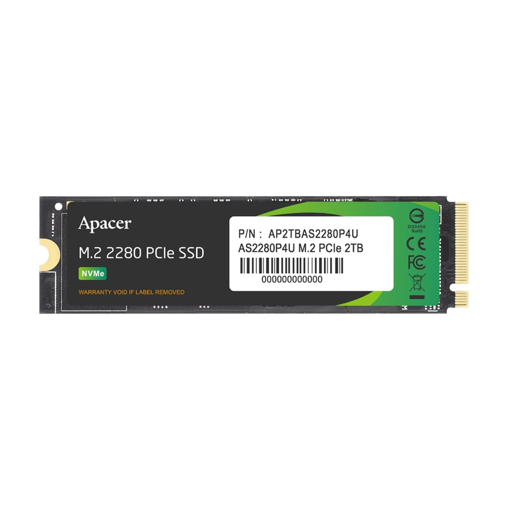 Apacer AS2280P4U 1TB M.2 PCIe 3.0 NVMe SSD Диск