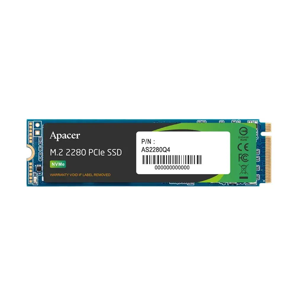 Apacer AS2280Q4 Heatsink 1TB M.2 PCIe 4.0 NVMe SSD Диск