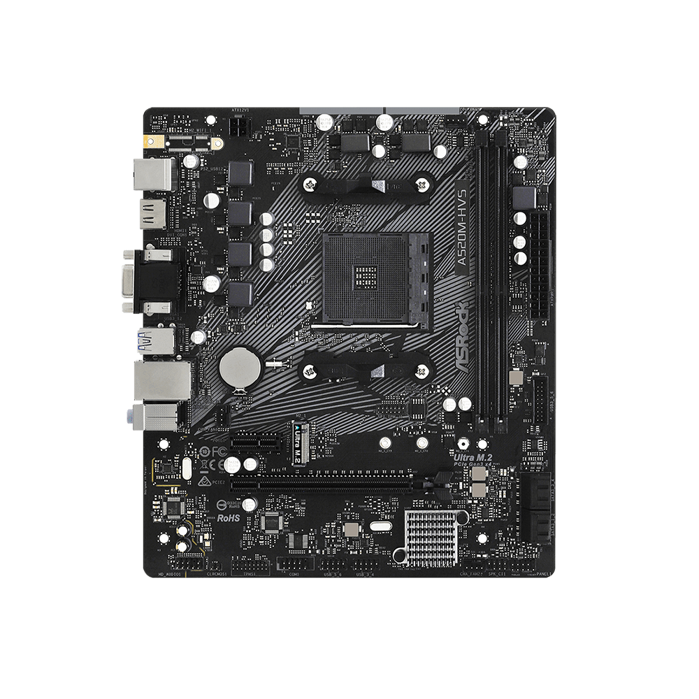 ASRock A520M-HVS, AM4, DDR4, Micro ATX Дънна платка