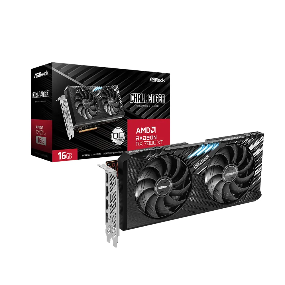 ASRock AMD Radeon RX 7800 XT Challenger 16GB GDDR6 OC Edition Видео карта