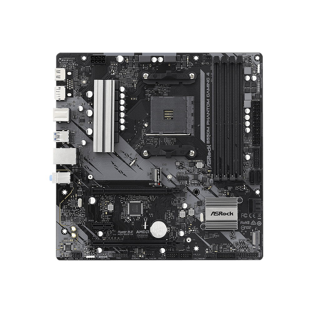 ASRock B550M Phantom Gaming 4, AM4, DDR4, Дънна платка