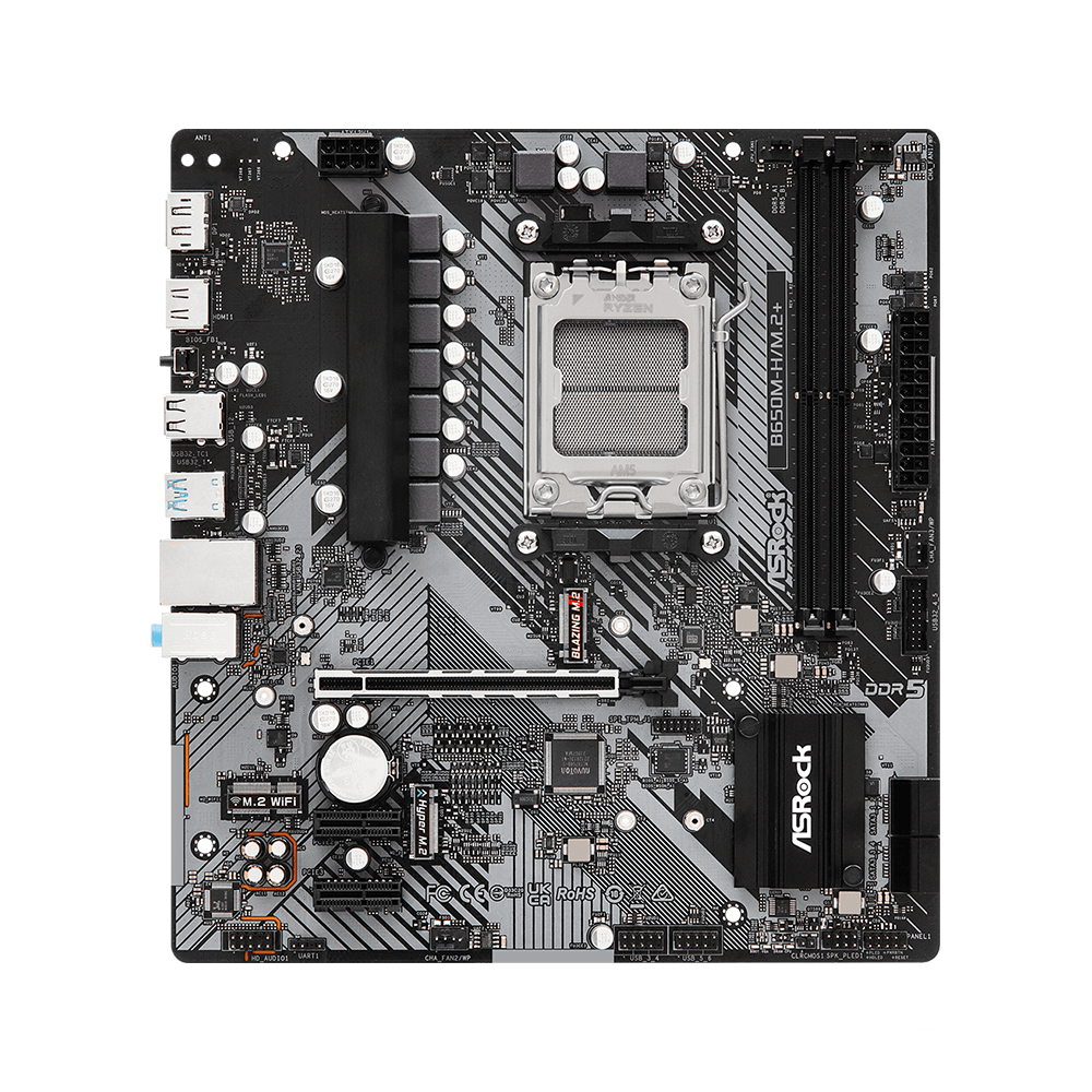 ASRock B650M-H/M.2+, AM5, DDR5, Дънна платка