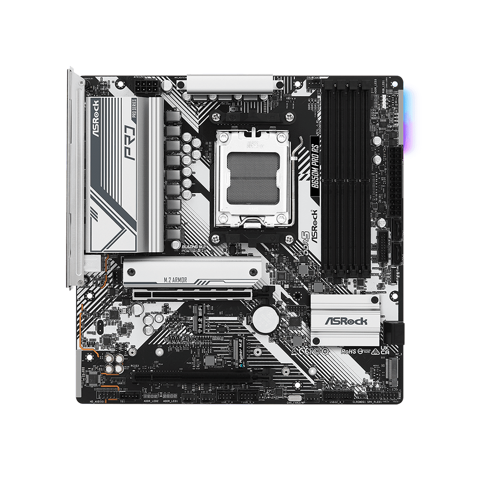 ASRock B650M Pro RS, AM5, DDR5, Micro ATX Дънна платка