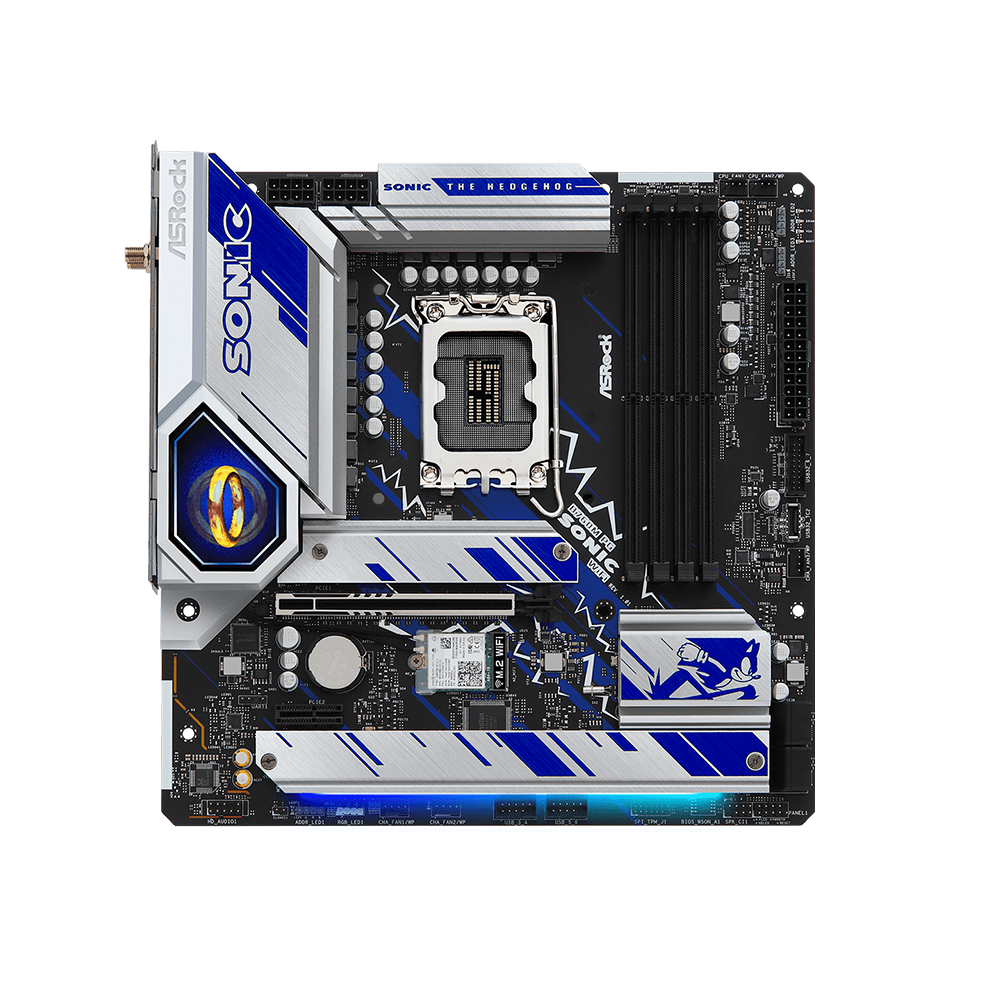 ASRock B760M PG SONIC WiFi, LGA 1700, DDR5, WIFI Дънна платка