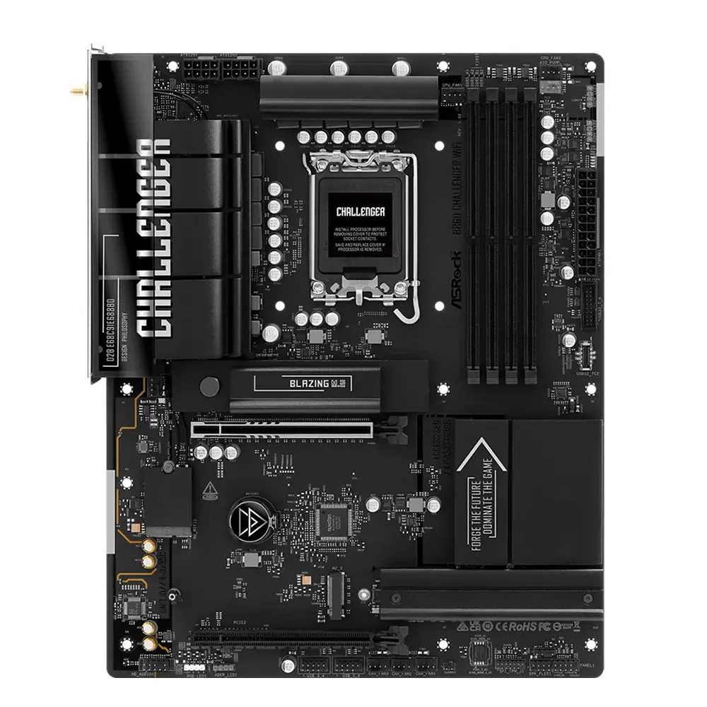 ASRock B860 Challenger WiFi, LGA1851, DDR5, Wi-Fi 7 Дънна платка