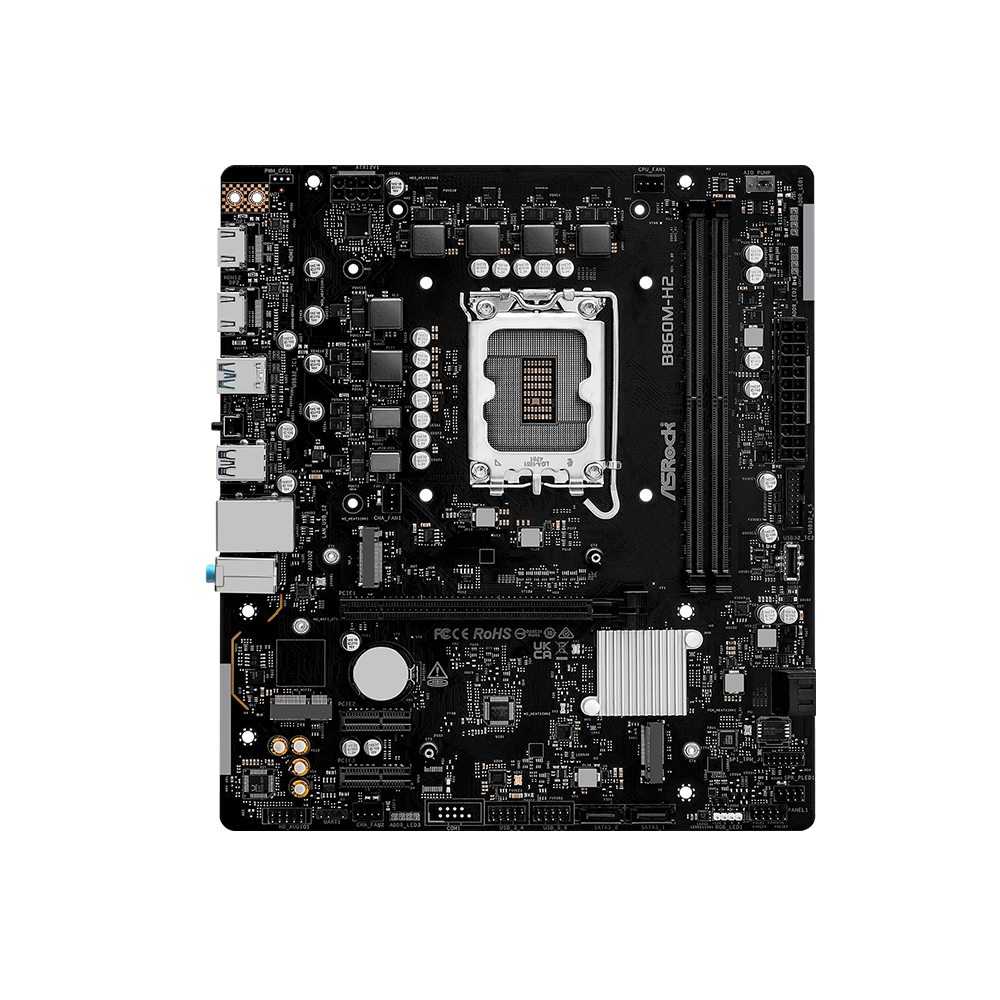 ASRock B860M-H2, LGA1851, DDR5, PCIe 5.0 M.2 Дънна платка