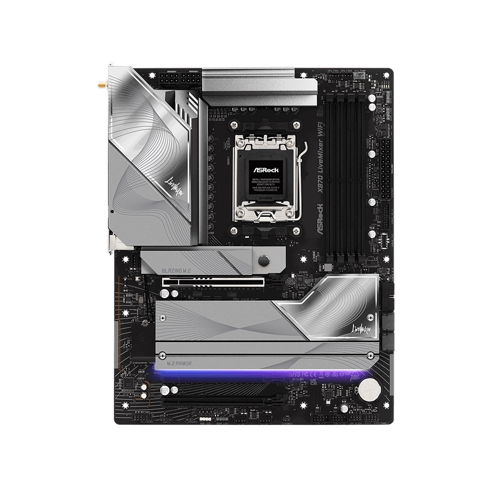 ASRock X870 LiveMixer WiFi, AM5, DDR5, Wi-Fi 7, 5GbE Дънна платка