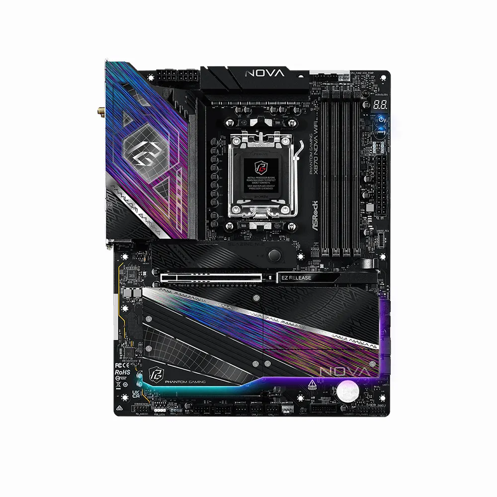 ASRock X870 Nova WiFi, AM5, DDR5, Wi-Fi 7, 5GbE Дънна платка