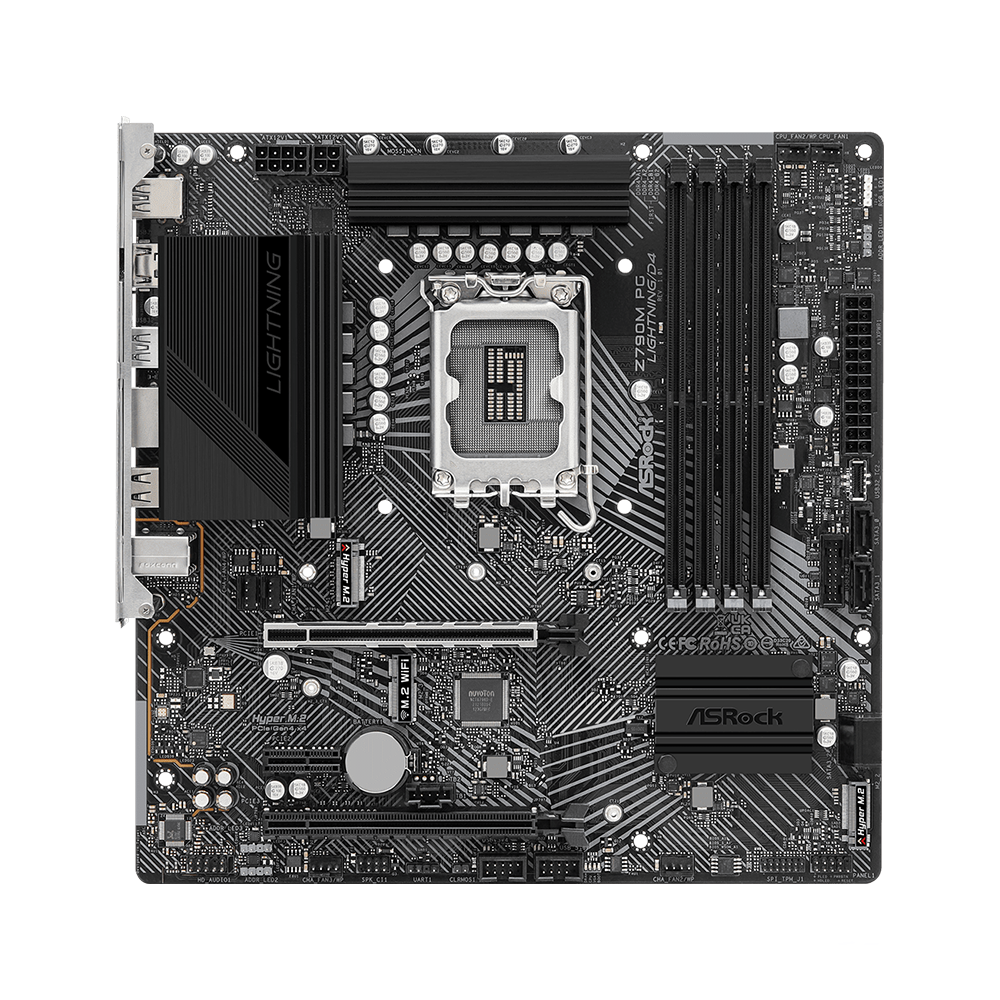 ASRock Z790M PG Lightning/D4, LGA1700, DDR4 Дънна платка