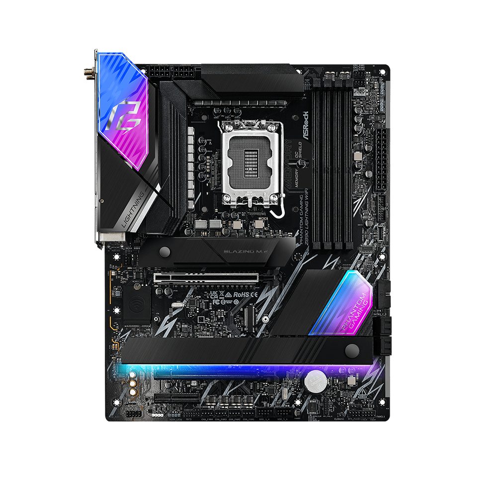 ASRock Z890 Phantom Gaming Lightning WiFi, LGA 1851, DDR5, WIFI Дънна платка