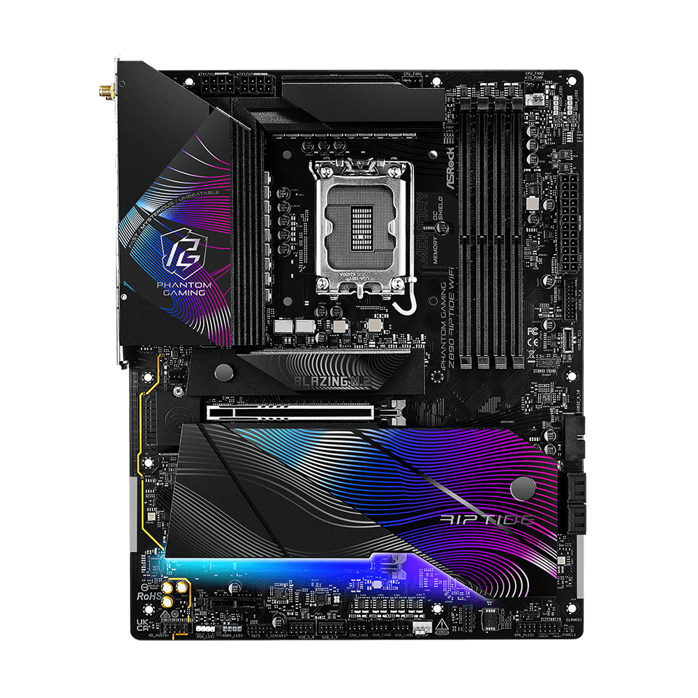 ASRock Z890 Riptide WiFi, LGA 1851, DDR5, WiFi 7 Дънна платка