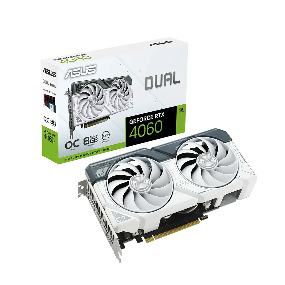 Asus Dual GeForce RTX 4060 OC White Edition 8GB GDDR6 Видео карта