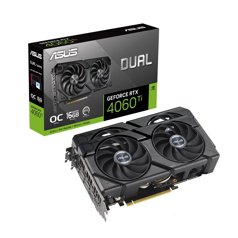 Asus Dual GeForce RTX 4060 Ti EVO OC Edition 16GB GDDR6 Видео карта