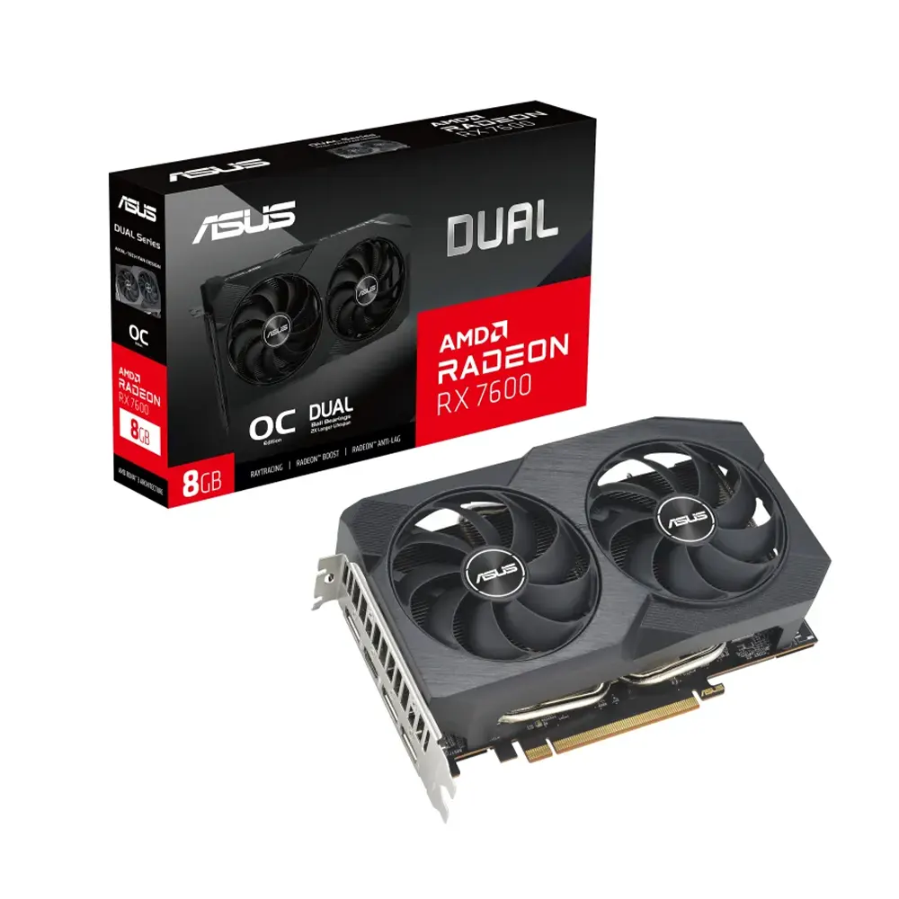 Asus Dual Radeon RX 7600 OC Edition 8GB GDDR6 Видео карта