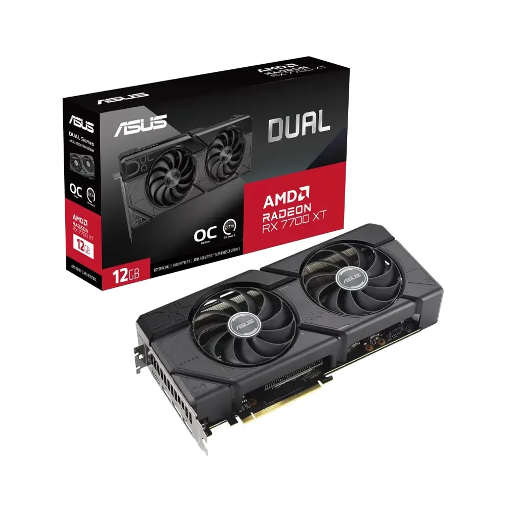 Asus Dual Radeon RX 7700 XT OC Edition 12GB GDDR6 Видео карта