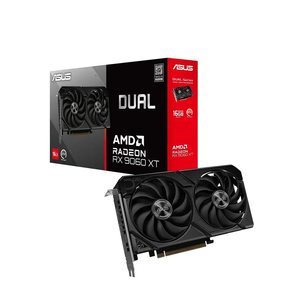 ASUS Dual Radeon RX 9060 XT, 16GB GDDR6 Видео карта
