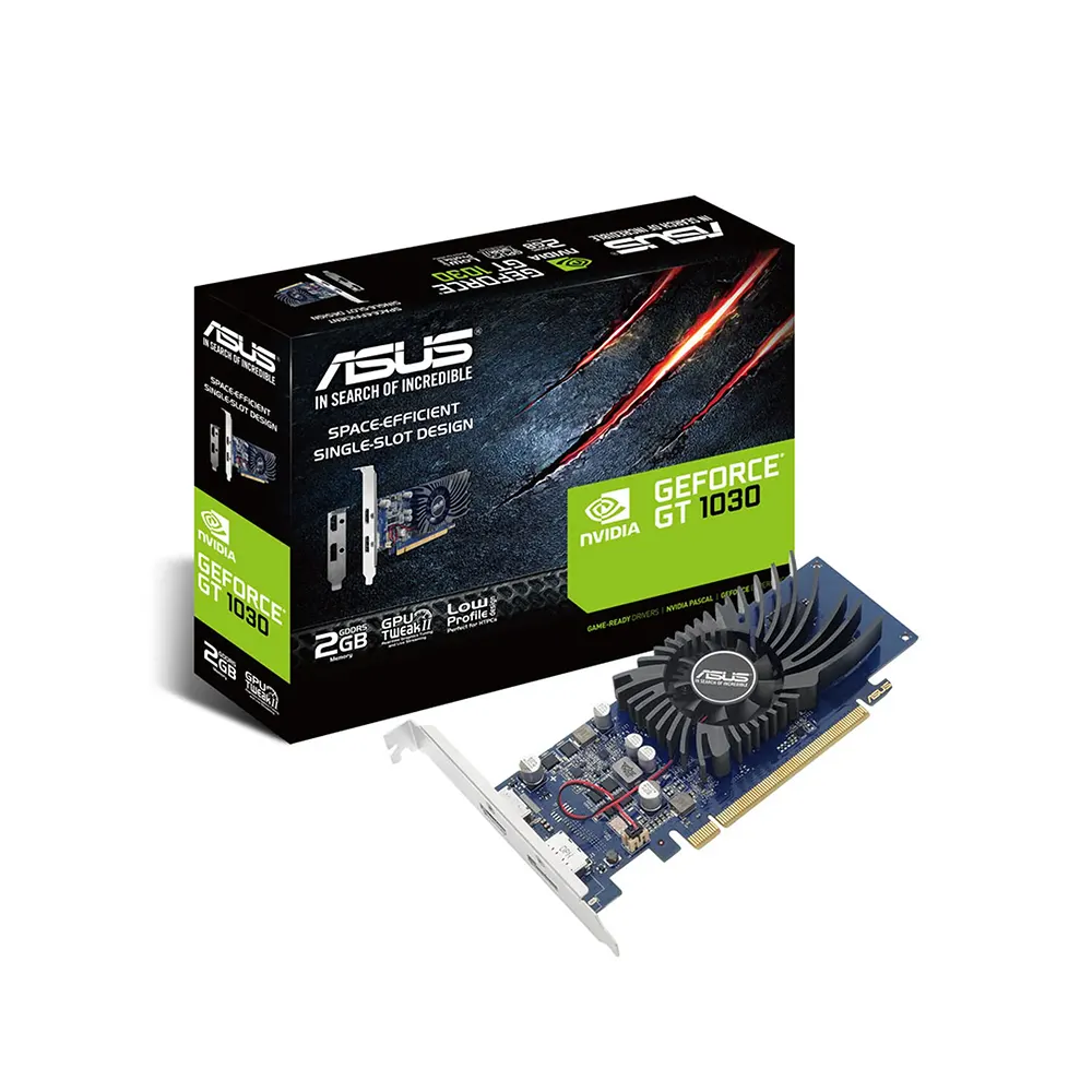ASUS GeForce GT 1030 Low Profile GT1030-2G-BRK, 2GB GDDR5 Видео карта
