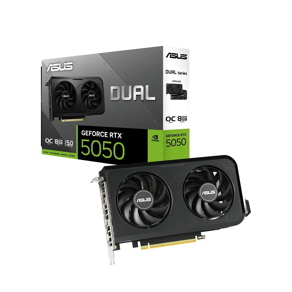 ASUS GeForce RTX 5050 Dual OC Edition, 8GB GDDR6 Видео карта