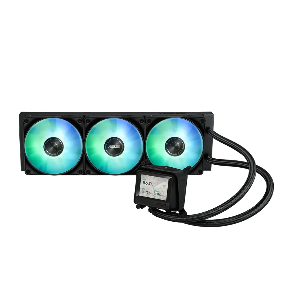 ASUS MAX Gaming LC 360 ARGB LCD 360mm Black AIO Воден охладител за процесор