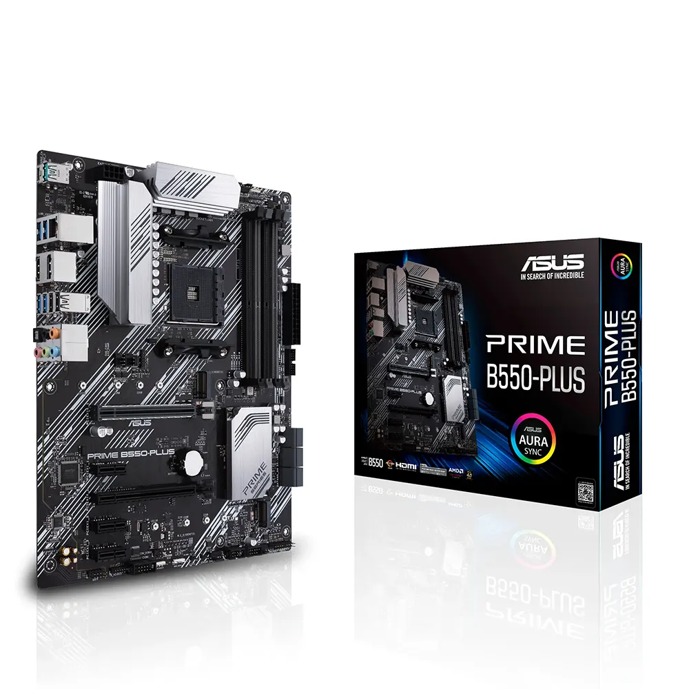 ASUS PRIME B550-PLUSI, AM4, DDR4 Дънна платкаASUS PRIME B550-PLUSI, AM4, DDR4 Дънна платка