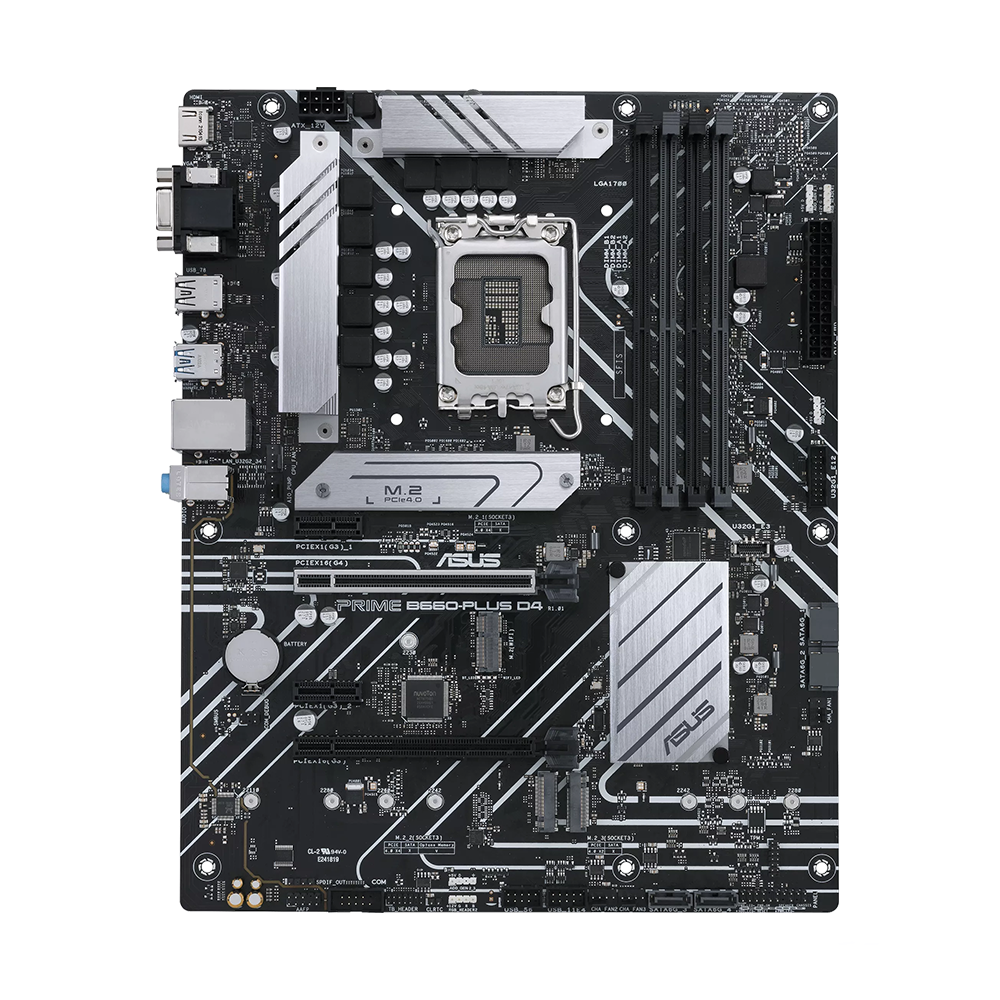 ASUS PRIME B660-PLUS D4, LGA 1700, DDR4 Дънна платка