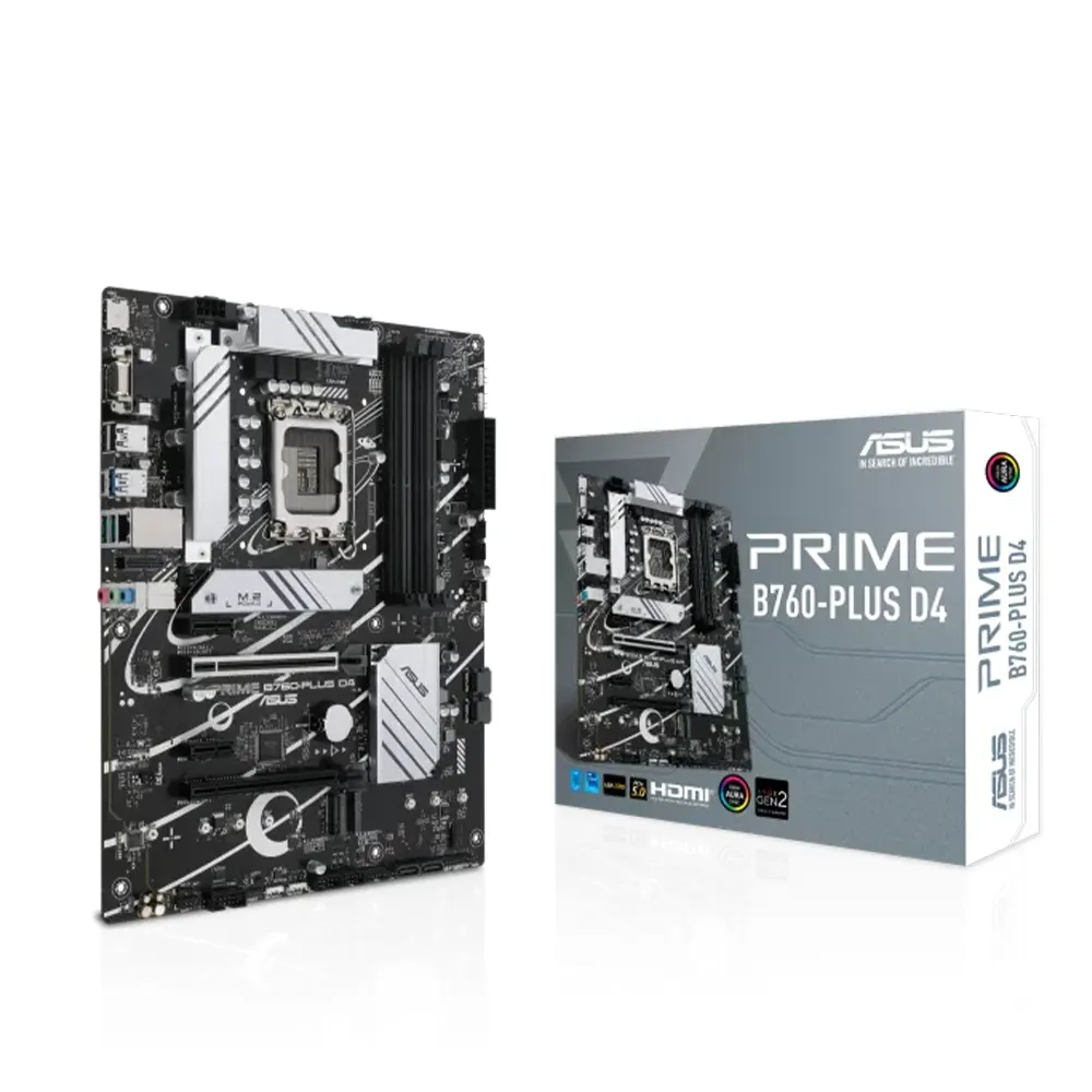 ASUS PRIME B760-PLUS D4, LGA1700, DDR4 Дънна платка