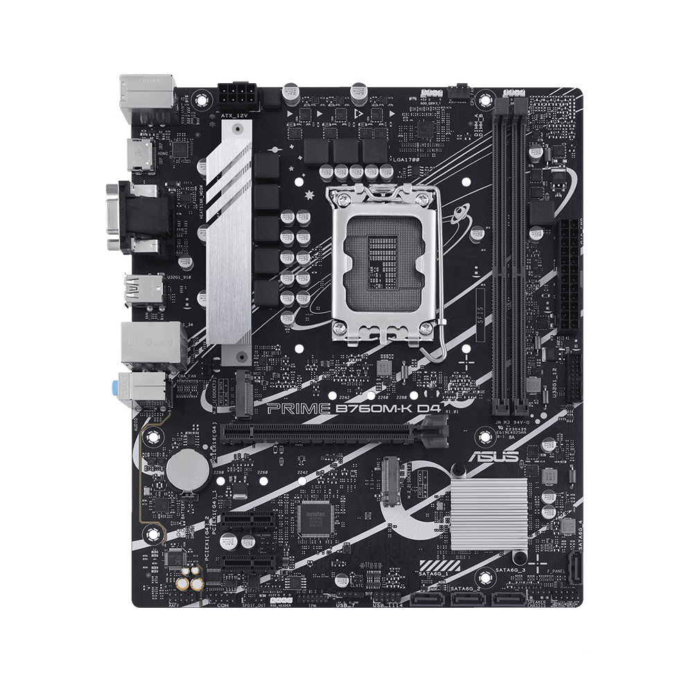 ASUS PRIME B760M-K D4, LGA 1700, DDR4 Дънна платка