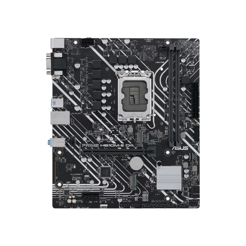 ASUS PRIME H610M-E D4-CSM, LGA 1700, DDR4, Дънна платка