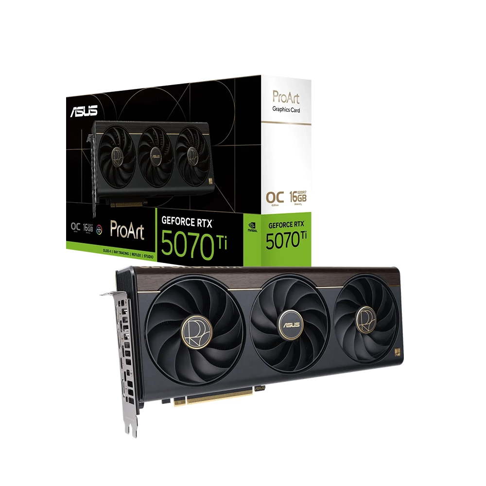 ASUS ProArt GeForce RTX 5070 Ti OC Edition, 16GB GDDR7 Видео карта