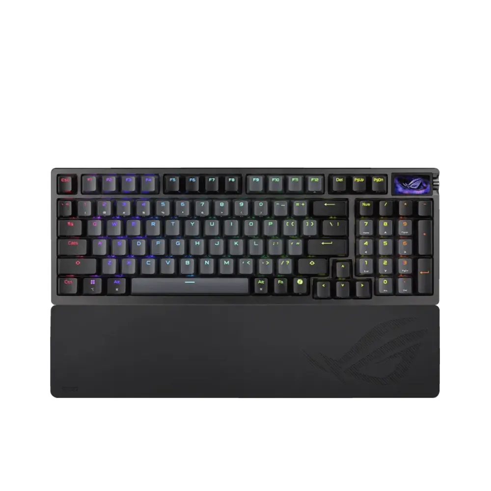 ASUS ROG Azoth 96 HE 8K Безжична механична геймърска клавиатура с ROG HFX V2 Magnetic регулируеми суичове