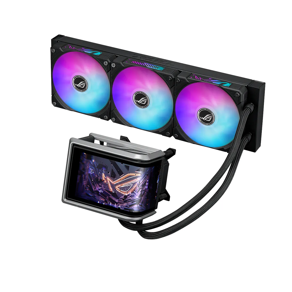 ASUS ROG Ryuo IV 360 ARGB Black Curved OLED Display AIO Воден охладител за процесор